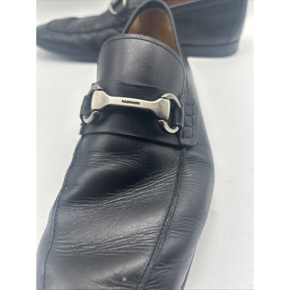 Magnanni Shoes Mens 9 M Black Leather‎ Tazon Bit Loafer main image 7